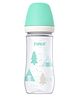 Farlin AB-42022 PP Anti-Colic Wide Neck Baby Feeding Bottle BPA-Free Polypropylene with Advanced Vent System and Soft Silicone Nipple Easy to Clean Built for Comfort 270 ml - Sea Green