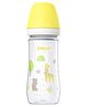 Farlin AB-42022 PP Anti-Colic Wide Neck Baby Feeding Bottle BPA-Free Polypropylene with Advanced Vent System and Soft Silicone Nipple Easy to Clean Built for Comfort 270 ml - Yellow