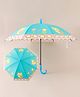 Babyhug Free Size Floral & Owl Printed Umbrella - Light Blue