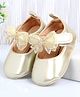 Cute Walk by Babyhug Booties With Bow Applique - Golden