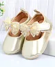 Cute Walk by Babyhug Booties With Bow Applique - Golden