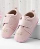 Cute Walk by Babyhug Booties With Floral Embriodery - Pink