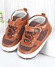 Cute Walk by Babyhug Velcro Closure Booties - Brown