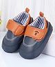 Cute Walk by Babyhug Velcro Closure Solid Booties - Navy Blue