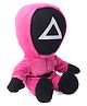 STRIDERS Squid Game Plush Figure Triangle Masked Worker Character Doll - Height 22 cm