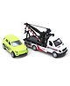Olive Toys Die Cast Alloy Huili Mercedes-Benz Crane Drag - White & Green