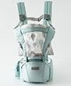 Babyhug Love Loom 5-in-1 Hip Seat Baby Carrier Ergonomic Hip Seat| Breathable Fabric| Foldable Head Support| Storage Pocket| 5 Carrying Positions| Capacity 15 kg| Optimal Weight Distribution- Green
