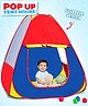 Fiddlerz Pop-Up Play Tent House for Kids Indoor Outdoor Fun Foldable Ball Pit Playhouse with Windows Easy Storage Colorful Design for Boys and Girls (Ball Not Included)