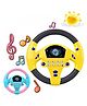 Sanjary Driving Steering  Co-Driver Simulated Steering Wheel Educational Music Toy for Children color design may vary
