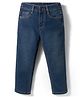 Kookie Kids Denim Woven Full Length Solid Color Jeans - Blue