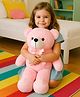 Besties Teddy Bear Soft Toy With Bow Pink - Height 60 cm