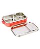SignoraWare Slim Stainless Steel Lunch Box | Compact & Stackable Design | Clip Lock Lid | Leak Proof | Useful for school, Picnics & outdoor | Best for packing fruits & Healthy Snacks ( 1 Ltr | Red )