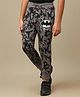 Kidsville Knit DC Comics Featuring Batman Logo Printed Joggers - Black