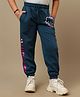Kidsville Knit Hello Kitty Featuring Character Printed Joggers - Blue
