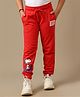 Kidsville Knit Peanuts Featuring Snoopy Printed Joggers - Red