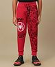 Kidsville Knit Marvel Featuring Spiderman Printed Joggers - Red