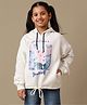 Kidsville Knit Full Sleeves Disney Featuring Frozen Printed Hoodie - Off White