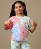 Kidsville Cotton Knit Warner Bros Featuring Half Sleeves Tom & Jerry Printed Tee - Pink & Blue