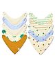 Nintara Baby Bandana Bibs - 100% Organic Premium Muslin Cotton, Absorbent, Soft, Adjustable Snap Buttons, Reversible, 7-Layers for Drooling, Teething, Feeding, Gifts for Babies Ages 0-3, Pack of 10