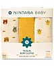 Nintara Baby Burp Cloths - 100% Organic Premium Muslin Cotton, Extra-Large 22