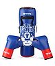 MYC Club Boxing Set | 1 Punching Bag, 1 Head Guard, 2 Boxing Gloves | Boxing Training Punching Bag & Gloves for Boys & Girls | for 4 to 10 Years Kids (BLUE)