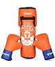 MYC Club Boxing Set | 1 Punching Bag, 1 Head Guard, 2 Boxing Gloves | Boxing Training Punching Bag & Gloves for Boys & Girls | for 4 to 10 Years Kids (ORANGE)