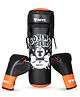 MYC Club Boxing Set | 1 Punching Bag, 1 Head Guard, 2 Boxing Gloves | Boxing Training Punching Bag & Gloves for Boys & Girls | for 4 to 10 Years Kids (BLACK)