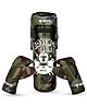 MYC Club Boxing Set | 1 Punching Bag, 1 Head Guard, 2 Boxing Gloves | Boxing Training Punching Bag & Gloves for Boys & Girls | for 4 to 10 Years Kids (ARMY)