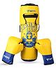 MYC Club Boxing Set | 1 Punching Bag, 1 Head Guard, 2 Boxing Gloves | Boxing Training Punching Bag & Gloves for Boys & Girls | for 4 to 10 Years Kids (YELLOW)