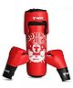 MYC Pack of 4 Kids Punching Bag Boxing Kit Set  for Karate | Bounce-Back Martial Arts Bag for Boys & Girls (Age 4-10 Year) (RED)