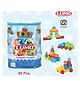 Lumo Brilliant Toys 90-Pieces Big Brics Building Blocks Set Toys for Kids, Fun Educational Learning Bricks Blocks Kids Toys  Multicolor