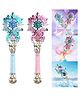Lumo Brilliant Toys Princess Magic Wand Stick, Pretend Play Glowing Spinning Music Magic Wand, Baby Girl Glitter Flashing Light up Toys - (Pack of 1 - Color May Vary)