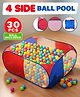 Fiddlerz Ball Pool for Kids Foldable Pop-Up Indoor Outdoor Ball Pit with Colorful Design Safe and Durable Fun Activity Playhouse (30 Balls Included)