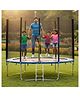 Hop N Play Heavy Duty 8ft Fitness Trampoline with Safety Net  Supports Up to 150kg, Indoor & Outdoor Use, Ideal for Kids & Adults