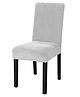 FunBlast Universal Velvet Chair Cover  Pack of 1 (Light Grey)