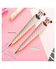 FunBlast Ice Cream Shaped Gel Pens with Cute Animal Topper  Pack of 2 (Blue Ink)