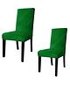 FunBlast Universal Velvet Chair Cover  Pack of 2 (Saga Green)