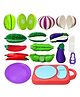 FunBlast Realistic Fruits & Vegetables Cutting Play Set Toys  9 Pcs Multicolor