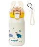 FunBlast Cartoon Design Double Walled Vacuum Insulated Water Bottle with Straw - 400 ml