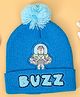 Yellow Bee Woollen Woven Disney Toy Story Featuring Buzz Lightyear Patch Detailed Cap - Navy Blue - Circumference 36 Cm