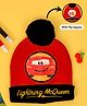 Yellow Bee Disney Lightning Mcqueen Featuring Character Designed Reversible Sequins Embellished Hat - Red & Black - Circumference 36 Cm