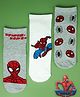 Yellow Bee Cotton Knit Pack Of 3 Marvel Featuring Spiderman Designed Socks - Multi Colour