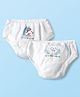CUCUMBER Cotton Knit Bloomers with Girl on The Moon & Cat Print Pack of 2 - White
