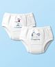 CUCUMBER Cotton Knit Bloomers with Seagull & Unicorn Print Pack of 2 - White