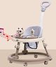 Dash Baby Musical Walker with Adjustable Height & Detachable Parent Push Handle for Kids - Grey