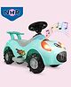 NHR Electronic Ride On Car with Advanced Music System and Lights | Kids Ride On With Strong Wheels, Smooth Steering Accelerator USB Port Mic and Bluetooth | Ride On for Kids Ride On Car - Sea Green