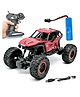 Vikrida Remote Control Car for Kids, Monster Truck Rock Crawler Climbing RC Toy Vehicle Car for Boys and Girls- Red