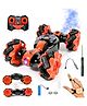 VikriDA Stunt Car Toy with Gesture Sensing Twist and 2.4G Remote Control Technology - Orange - Double-Sided Car - Mini Deformation Toy Cars for Kids