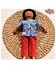 The Good doll - Nilah's Appa Boy Doll Blue Shirt - Height 38 cm