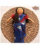 The Good doll - Nilah's Amma Girl Doll Blue Saree - Height 38 cm